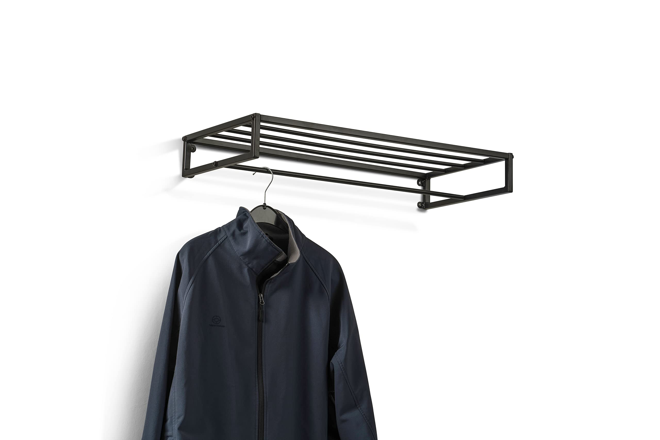 M2 Kollektion Andorra 7 Coat Rack Metal Black 75 x 10 x 35 cm