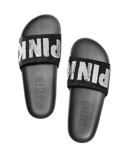 silver sequin slides