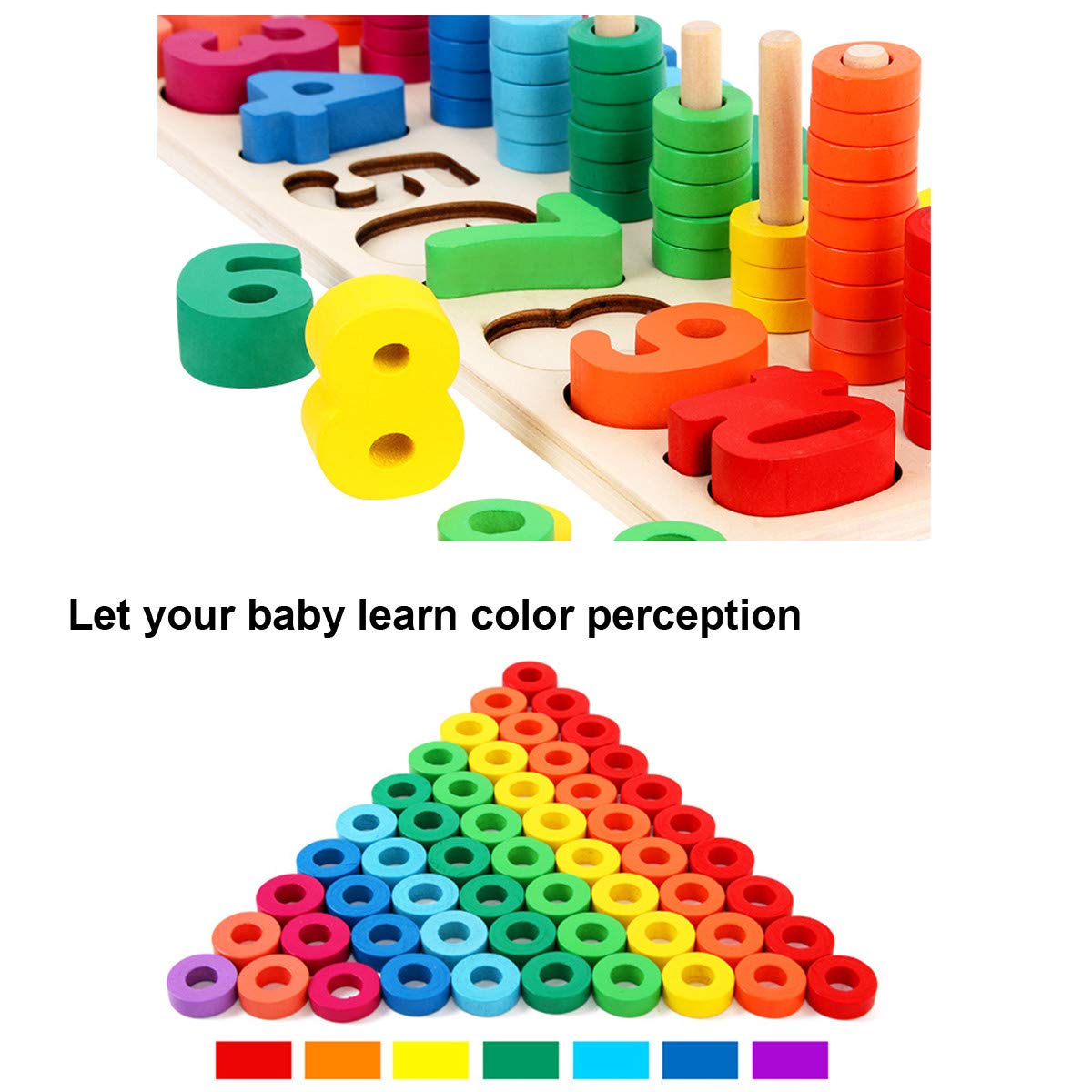 Mathematics KangRuiZhe Montessori Materials Wood Math Blocks Shape