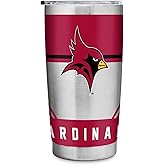 Rico Industries NCAA St. John Fisher Cardinals Standard 20oz Stainless Steel Tumbler with Lid - Great For Coffee, Tea, Water or Cocktails