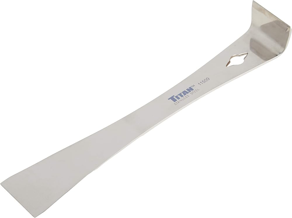 Titan 9-1/4 inch Multi-Purpose Pry Bar Stainless Steel Nail Puller Scraper