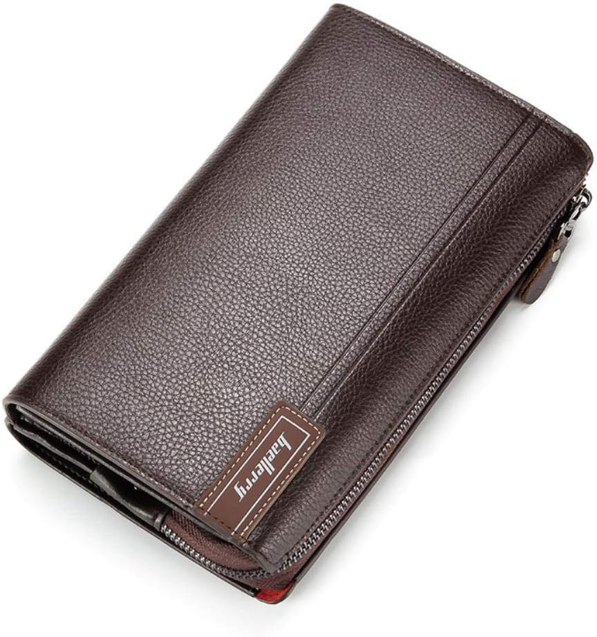 VCSZYAFX Herren Clutch Tasche Dark Brown | Leder Handtasche Für Business & Freizeit