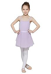 MdnMd Ballet Dance Chiffon Layered Adjustable Skirt