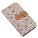 RAYTOP® Luxury Classic Beige GG Patterned Leather Cases for Apple iPhone 6 / 6s 4.7