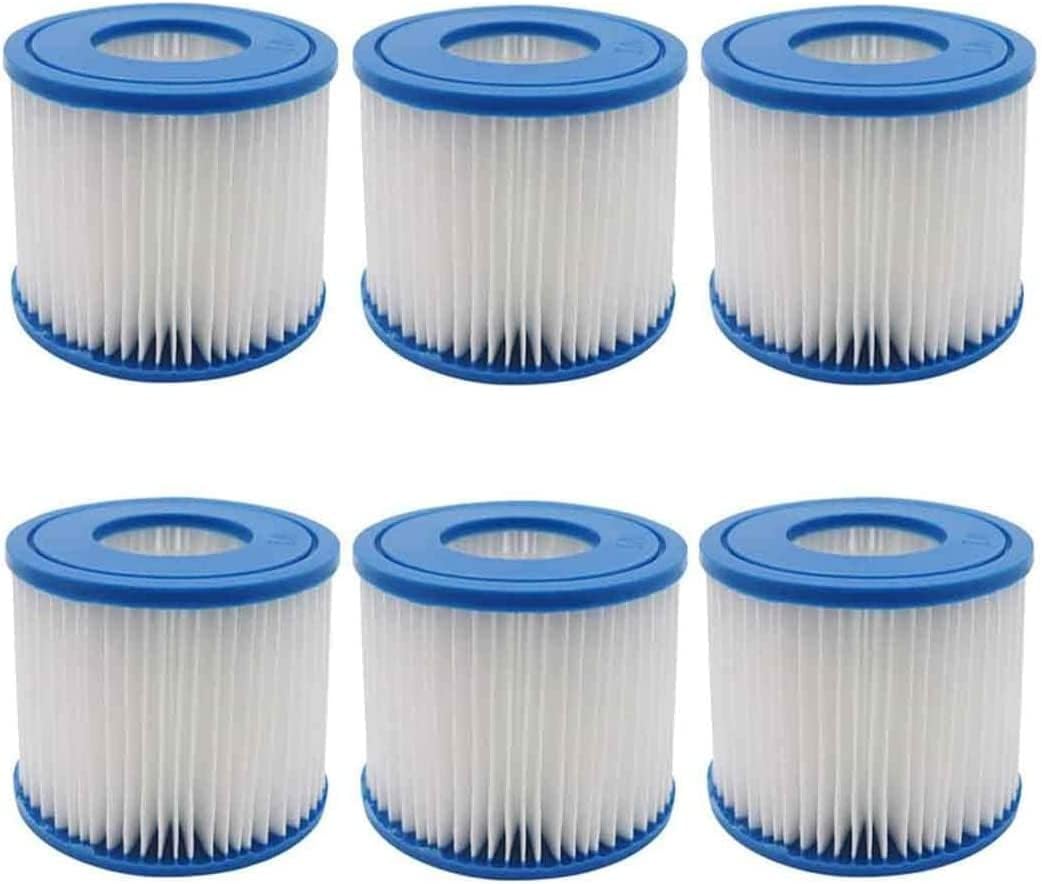 WuYan Replacement Hot Tub Filter Cartridge for Best-way for Flowclear Size VI Replacement Filter Cartridge for Miami for Vegas for Palm Springs Paris (3 x Twin Pack)