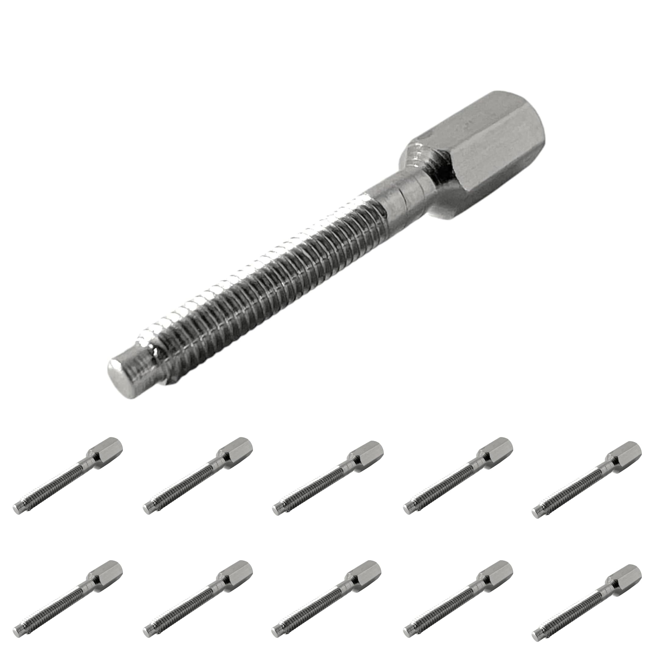 Evoges M3.5 x 35mm Brass Extension Studs Ideal for Extending Sockets and Switch Screws, Pack of 10