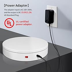 12.6In Remote Motorized Electric Turntable Rotating