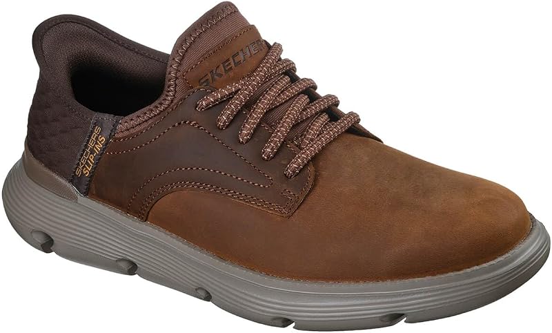 Hombre Garza Gervin Slip-On, Dark Brown Leather, 42 EU