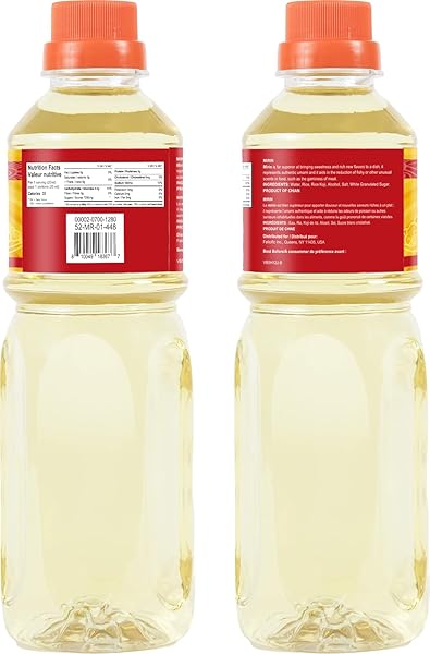 52USA MIRIN COOKING WINE, AUTHENTIC JAPANESE SEASONING FOR SAUCES, MARINADES, AND GLAZES, 16.9 FL OZ BOTTLE