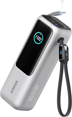 165W 25000mAh Laptop Powerbank mit 70cm ausziehbarem Kabel