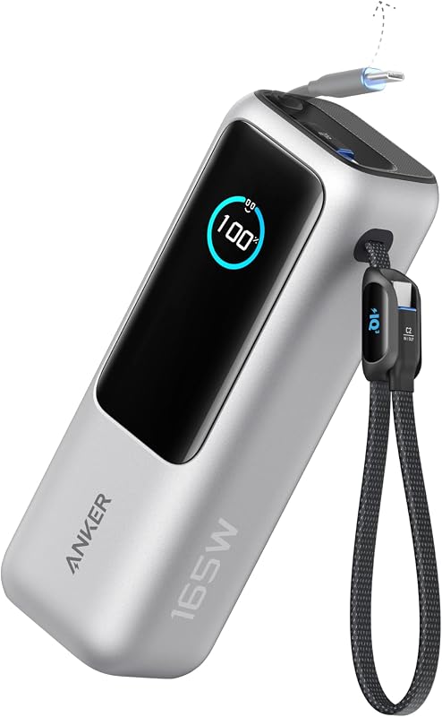 165W 25000mAh Laptop Powerbank mit 70cm ausziehbarem Kabel