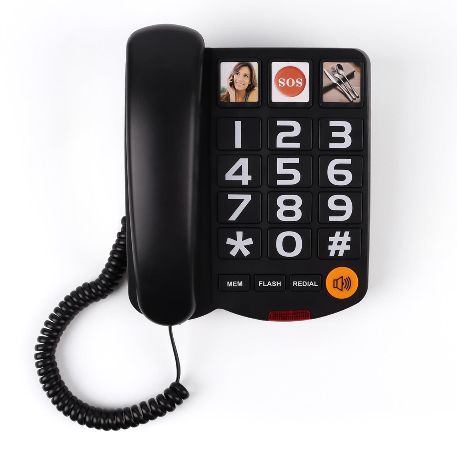 MCHEETA Big Button Phone for Seniors, Large Button Phones for Elderly ...