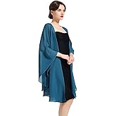 BEAUTELICATE Chiffon Shawl Bridal Wedding Wrap Long Evening Scarves Scarf