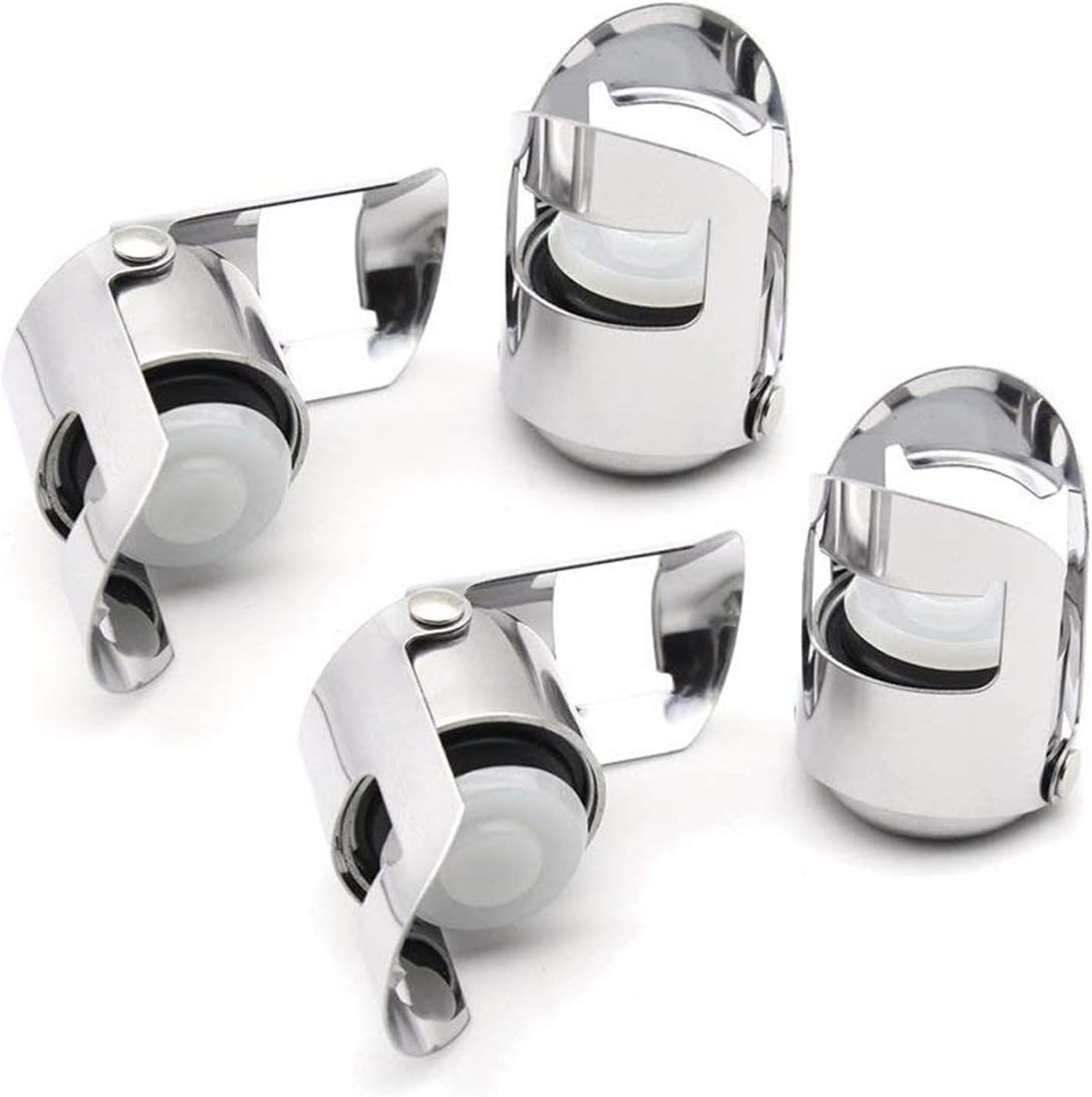 4er Sektflaschenverschluss Edelstahl Sektflaschenverschluß Sektverschluss, Sekt Verschluss, Sekt Verschluß, Sektflaschen Verschluss Vakuum Versiegelt für Sektflaschen Champagner Prosecco