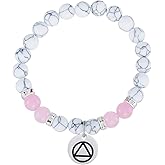 Kivosliviz Sober Bracelet Gifts for Women Addiction Recovery AA Alcoholics Anonymous Birthday Jewelry Sober Beaded Bracelet