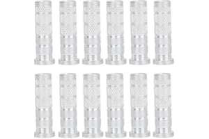 Voluxe Archery Base Inserts, 12Pcs Aluminum Inserts for Carbon Arrows Reliable Replacements Archery Arrow Inserts Base 6.2mm Diameter Inserts Lightweight for Training