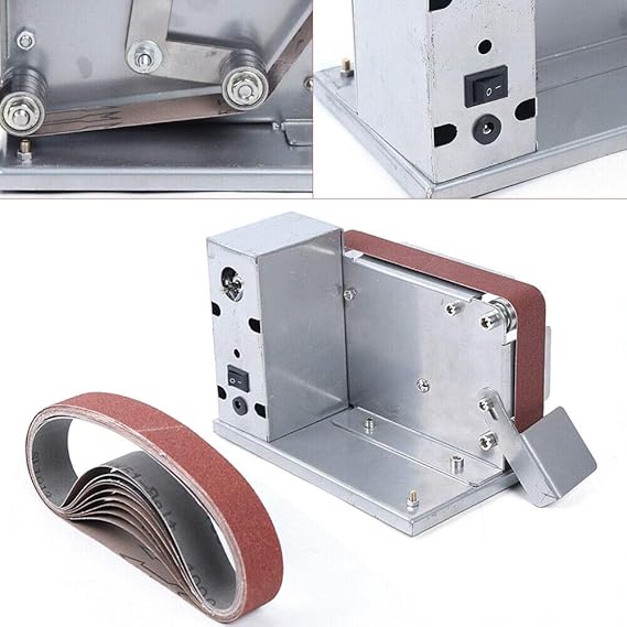 Mini Belt Sander Kit Portable Sand Machine Speed Control Electric Belt Woodworking Power Tools