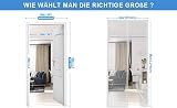 DIKER Magnetic Screen Door 160x210cm White Insect Mesh for French Patio Doors view 6
