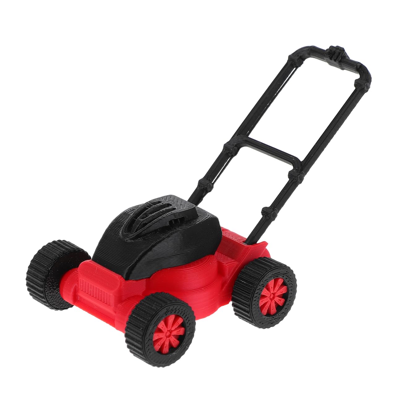 Operitacx 1 18 Scale Miniature Lawn Mower Figurine for Dollhouse Accessories Realistic Plastic Garden Tool Toy 3.15 Inch Micro Landscaping Decoration for Creative Play and Display