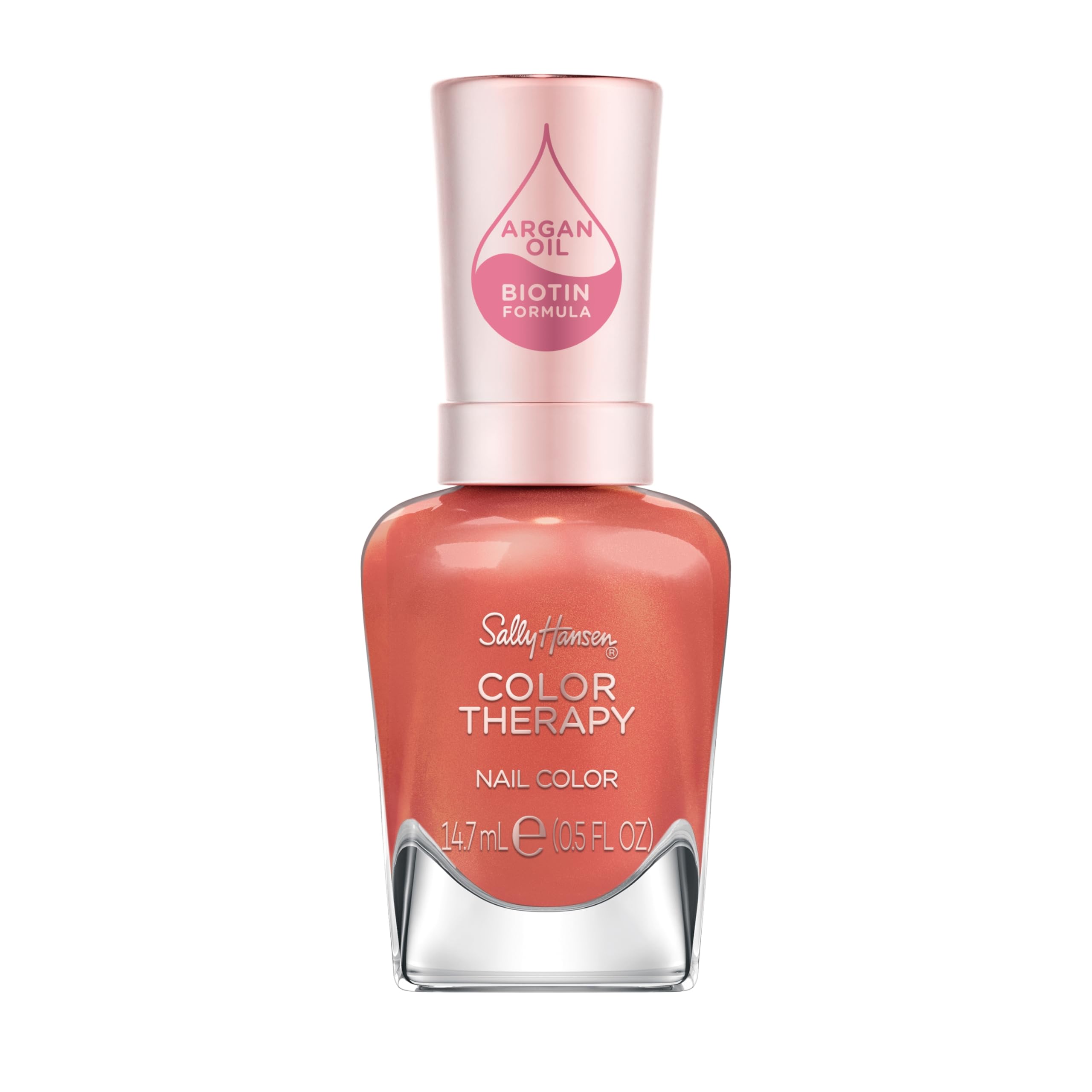 Sally Hansen Colour Therapy Nail Polish with Argan Oil, 14.7 ml, Soak at Sunset