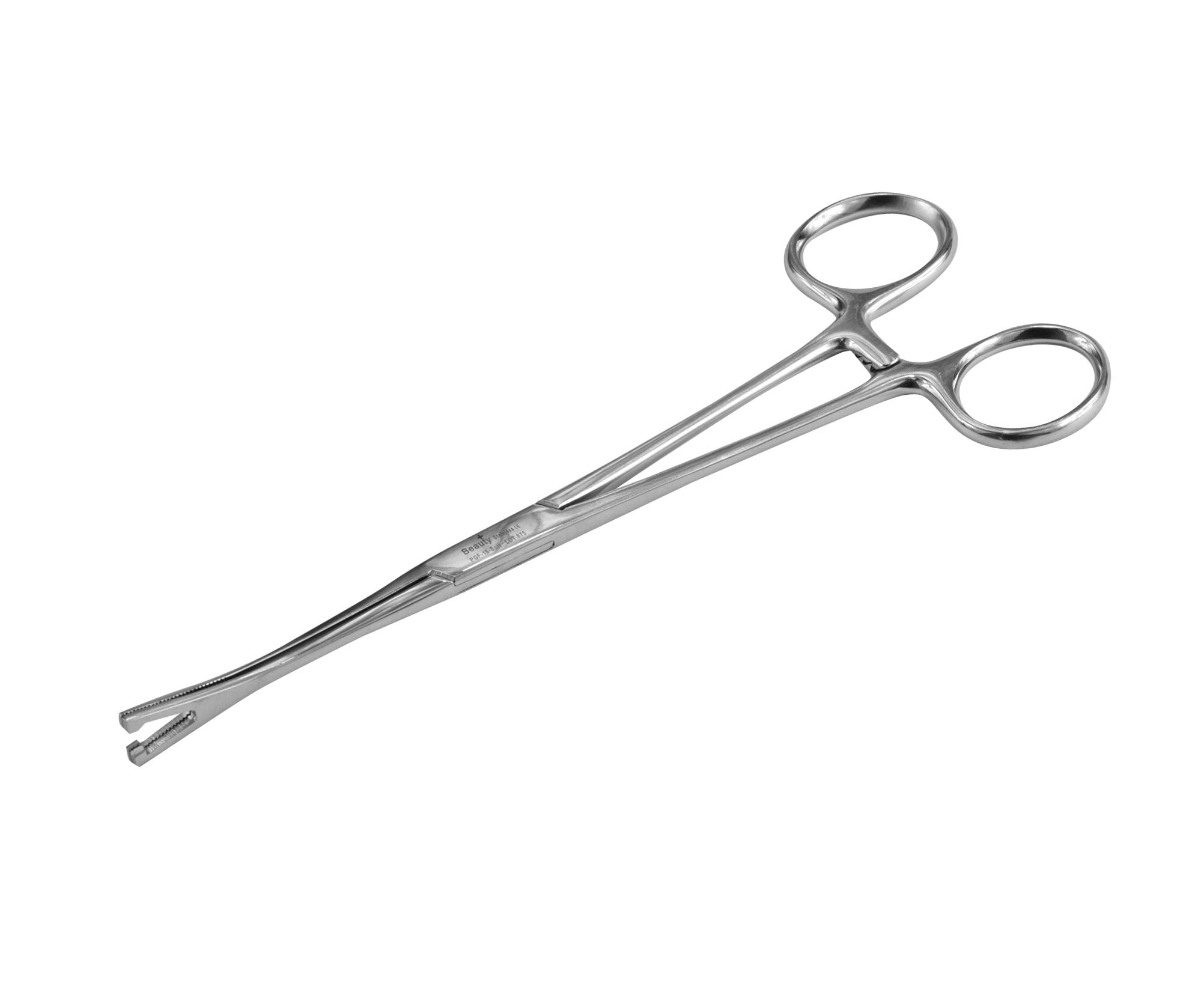 BEAUTY PLUS Triangle Ear Nose Body Piercing Holders Trio Forceps with or Without Slots 15cm or 18cm Profession Body Piercing Clamps… (18cm Triangle slotted)