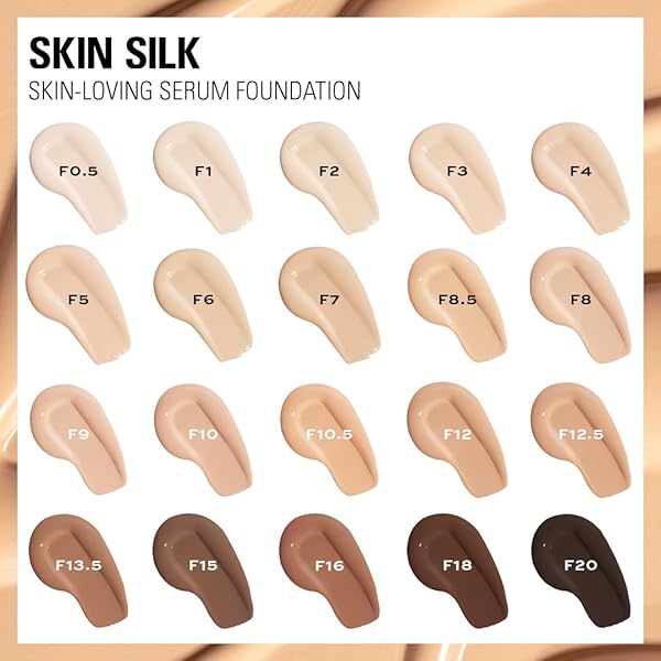 REVOLUTION SKIN SILK RADIANT SATIN SERUM FOUNDATION, BUILDABLE COVERAGE WITH HYDRATING HYALURONIC ACID FOR A NATURAL FINISH, VEGAN & CRUELTY-FREE, F12C TAN SKIN TONES, 0.77 FL OZ
