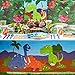 Juvale Dinosaur Plastic Tablecloth - 3-Pack Dino Party 54 x 108 Inch Table Cover, Fits Up to 8-Foot Long Tables, Dinosaur Birthday Party Supplies, 4.5 x 9 Feet