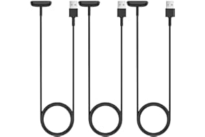 BLIKEJIN Charging Cable for Fitbit Charge 6 Replacement Charger (3.3ft, 3-Pack)