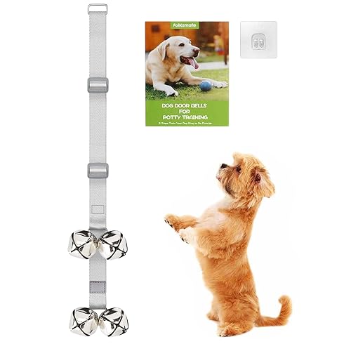 FOLKSMATE Dog Doorbells for Potty Training, Buckle Adjustable