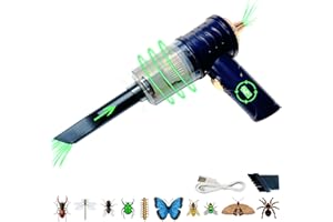 CDREPELUU Bug Vcuum Catcher for Adult and Kid with Long Nozzle, Cordless Handheld Bug Sucker Vacuum Indoor and Outdoor, Rechargeable Garden Insect Catcher Tool with Suction for Spider Stink Bug Moth Cockroach