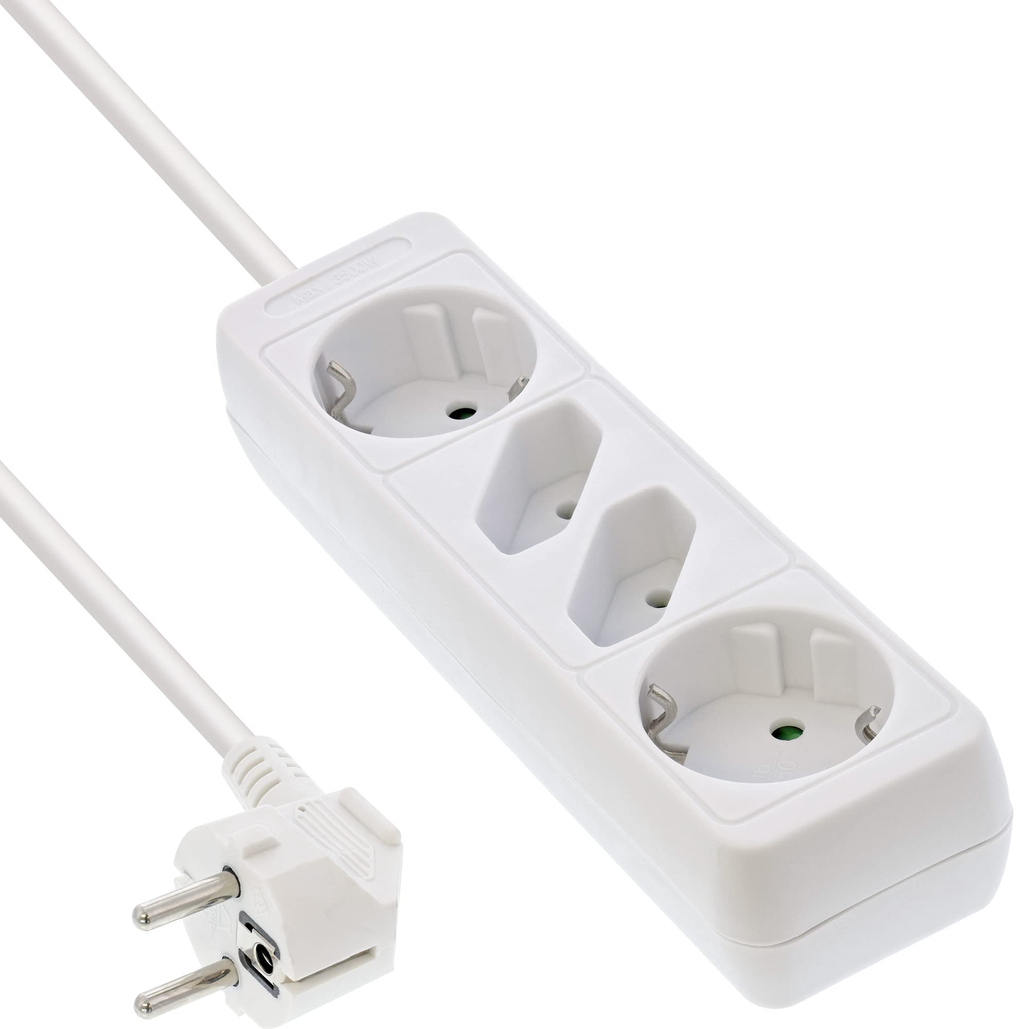 InLine 16441W Power Strip 6 Sockets 6 x Protective Contacts White