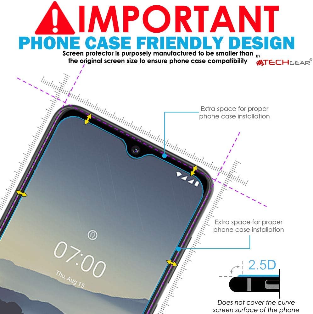 TECHGEAR 2 Pack GLASS Edition Screen Protector for Nokia 7.2 - Image 4