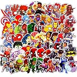 Vinyl Graffiti Stickers for Kids(100pcs),Superhero Cartoon Stickers for Kids,Waterproof Decals for Water Bottles,Teachers,Cars,Motorcycle,Bicycle,Skateboard(Not Random)