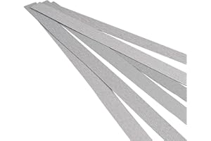 Tidevib Aluminum Alloy Guitar Neck Fret Beam Leveling Bar with 6-Pack Sandpaper (120/240/320/600/1000 Grit) Luthier Use