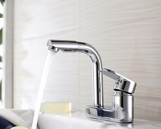 Amazon Com Modern Simple Brass Constructed Polished Hot And Cold
