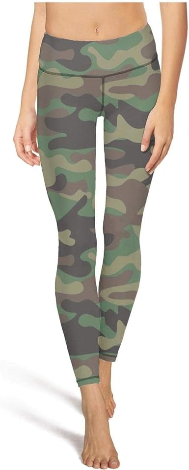 green camo workout leggings