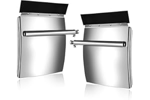 DJYIYEW Quarter Fenders for Semi Trucks & Trailers - Stainless Steel 24" x 29", Includes Tube Bracket and Mounting Hardware, Right & Left Fender Kit, Fits Kenworth, Freightliner, Peterbilt