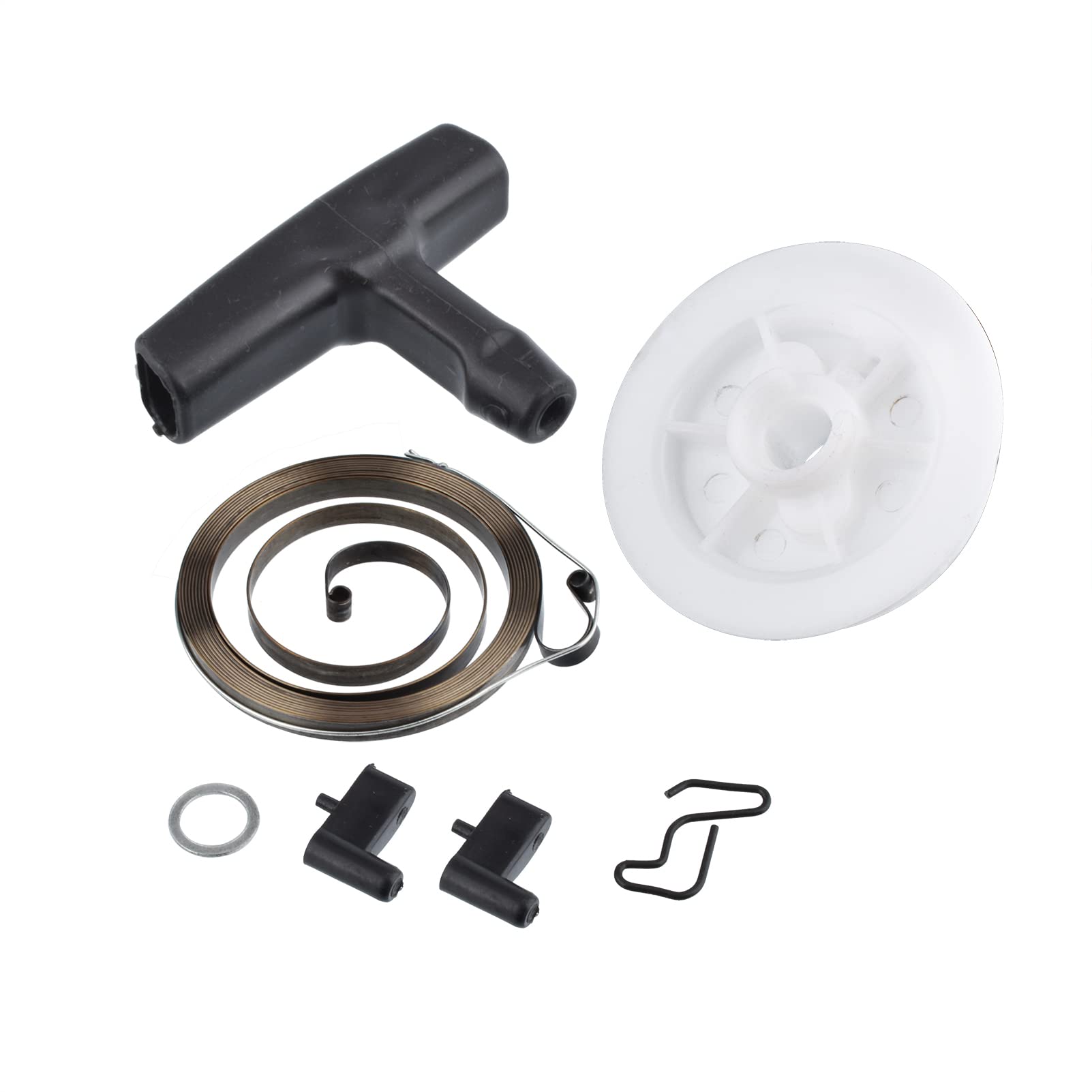 Cancanle Recoil Starter Pulley Hand Grip Pawl Spring Washer Set for Stihl 017 018 MS170 MS180 Chainsaw
