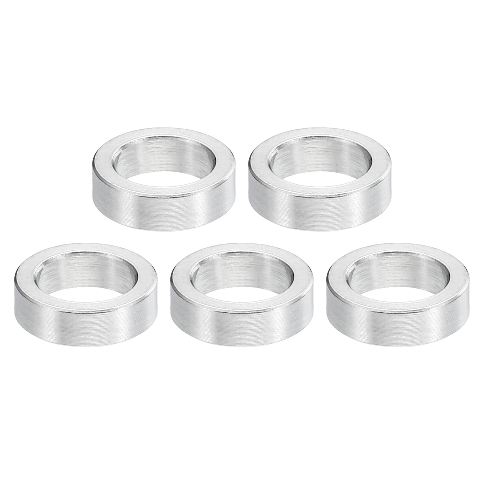 PATIKIL M8 Stainless Steel Spacers, 5Pcs Metal Spacer Stainless Steel 8.2mm ID x 12mm OD x 4mm L Stainless Steel Spacer Screw Standoff for 5/16" or M8 Screw