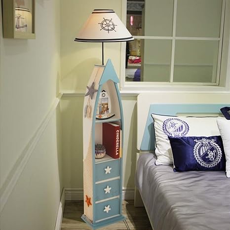 Lighthouse Floor Lamp Floor Lamp Bedroom Bedside Creative Boat