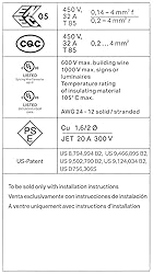 WAGO 221 Lever-Nuts 36pc Compact Splicing Wire