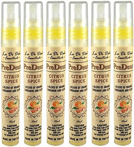 PreDeux Before You Go No.2 Toilet Spray-Citrus Spice On the Go Pen(6 pack) Travel Poop Spray