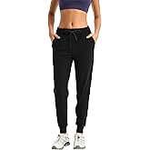 Trryln Women's Joggers Pants with Pockets Drawstring Running Sweatpants Workout Casual Tapered Pants