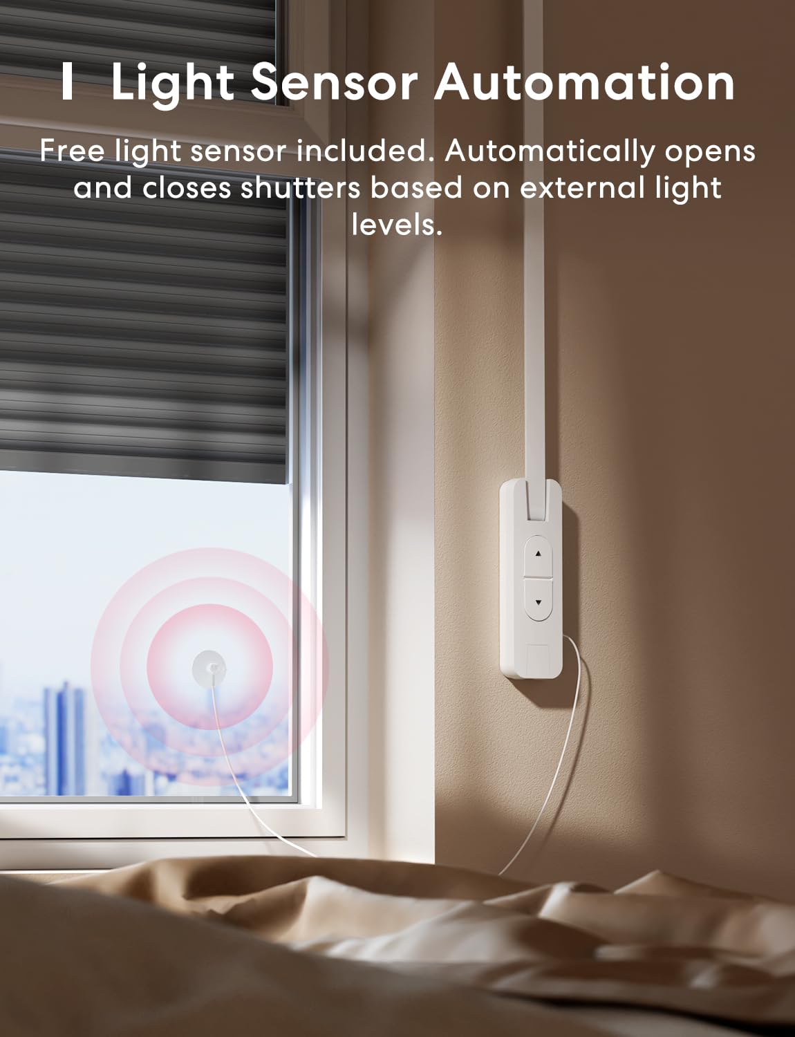 Meross Matter Rolladen Gurtwickler Elektrisch Unterputz (max. 45 kg, 6 m²), Smart Home Rolladenantrieb mit Zeitautomatik und Sprachsteuerung, kompatibel mit Apple HomeKit, Alexa, Google Home 4