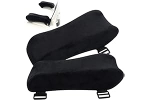 GUFAOWI Ergonomic Office Chair Arm Pads, Memory Foam Armrest Pads for Office Chair Gaming Chair Arm Rest Covers for Desk Chair, Armrest Cushions for Elbow Pressure Relief (Set of 2)