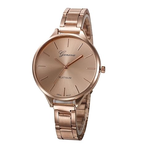 Womens Analogue Watch (Rose Gold, 409)