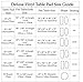 Benson Mills Deluxe Heavy Duty Vinyl Table Pad, Premium Table Protector, Waterproof with Flannel Backing, Quilted Design and Customizable (Off-White, 52