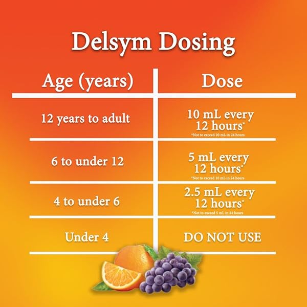DELSYM ADULT 12 HOUR GRAPE COUGH SYRUP, 3 OZ