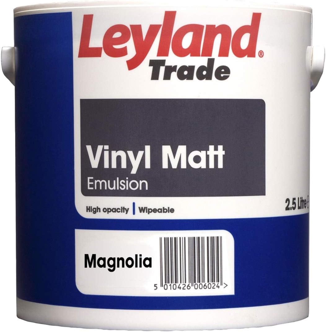 Leyland Trade Vinyl Matt Emulsion Paint - Magnolia 2.5L