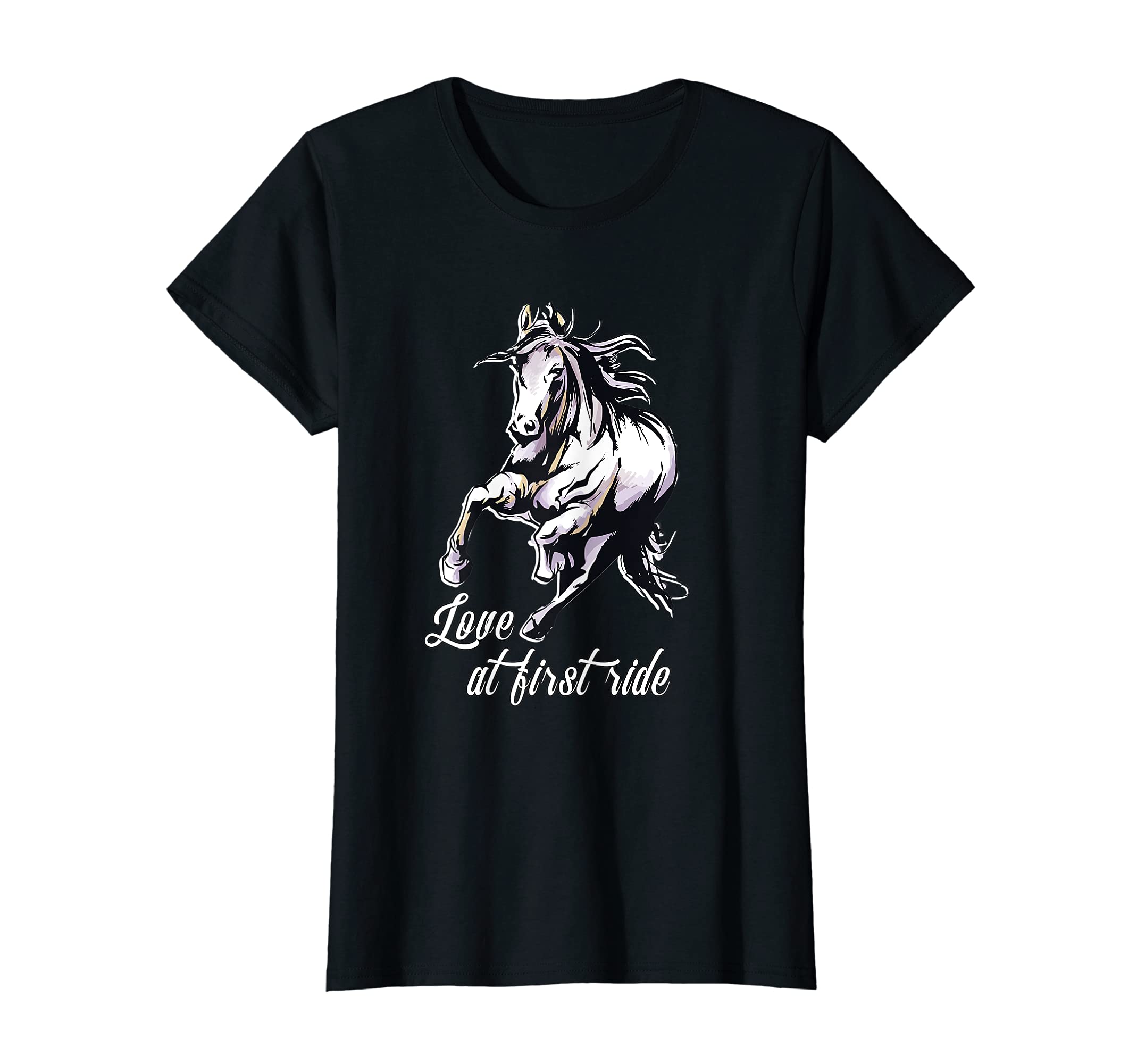 Love At First Ride Horse Girl Woman T-Shirt